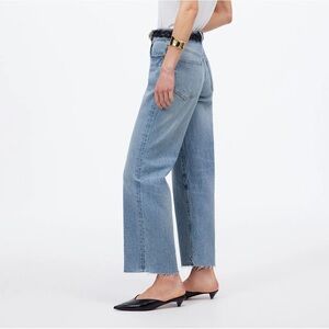madewell perfect vintage wide leg crop jean